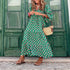 Elegant V Neck Casual Dress for Women - Boho Holiday Office Wear